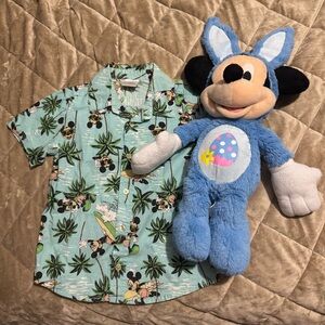 Mickey Mouse Hawaiian Shirt and Plush Toy